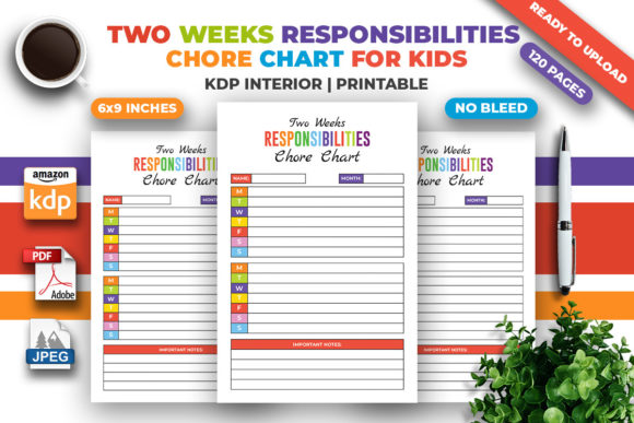 2 Weeks Responsibilities Chore Chart