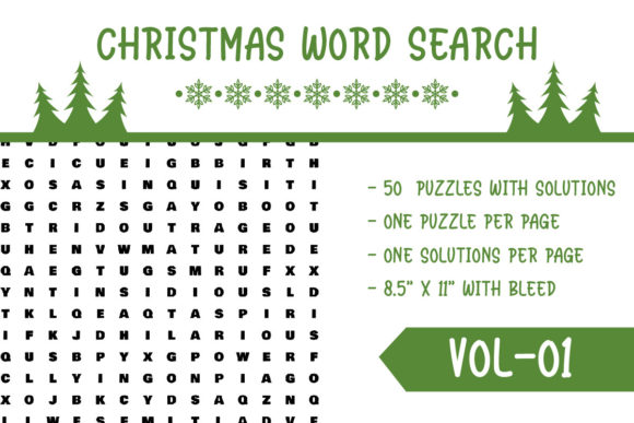 Christmas Word Search Puzzle Vol. 1: A Festive and Engaging Pastime