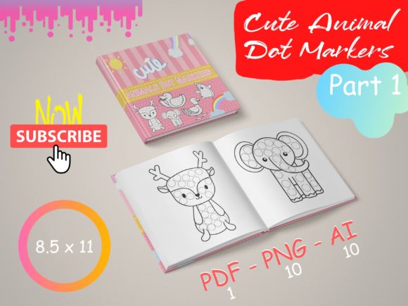 Cute Animals Dot Markers for Creative Projects