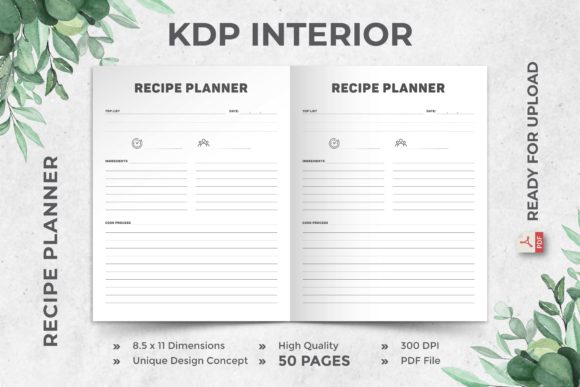 Exploring the Recipe Book KDP Interior 50 Page_8.5x11: A Comprehensive Guide