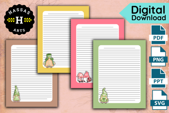 Gnomes Christmas Stationery Papers KDP: A Versatile and Charming Addition to Your Holiday Stationery