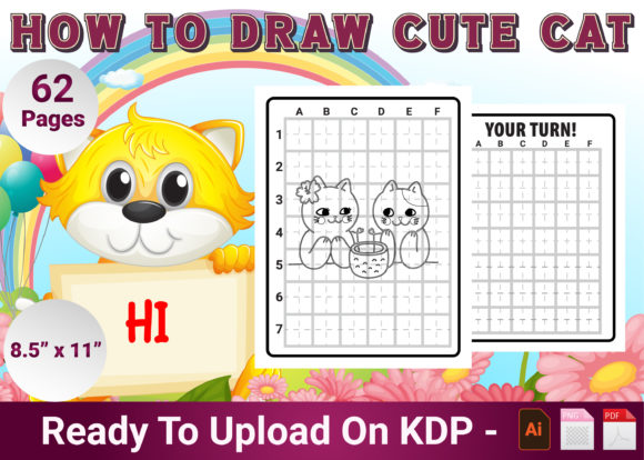 How to Draw Cute Cat for Kids Vol-1