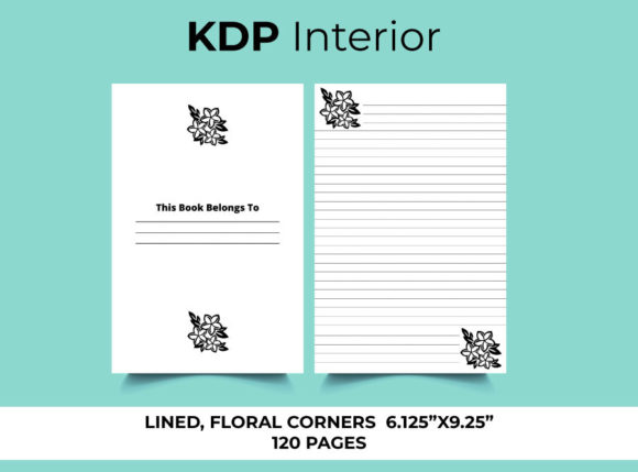 Lined Floral Interior Notebook for KDP: A Versatile Tool for Your Creative and Professional Needs