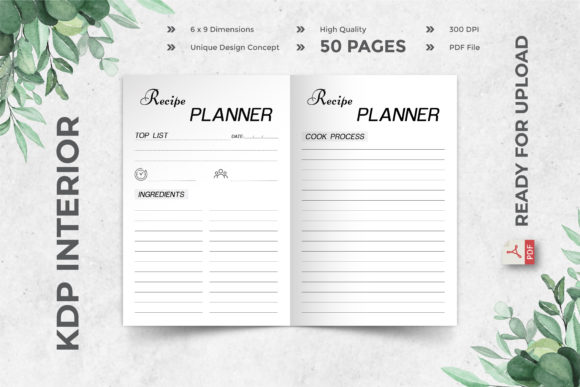 Mastering the Art of Recipe Book Publishing with KDP Interior 50 Page 6x9