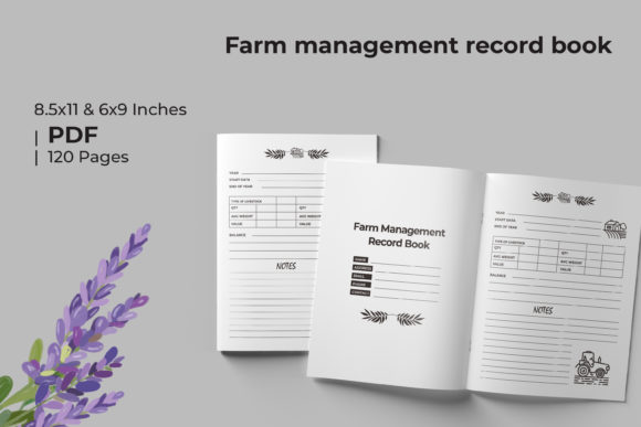 Streamline Your Farm Management with the Farm Management Record Book-KDP Interior