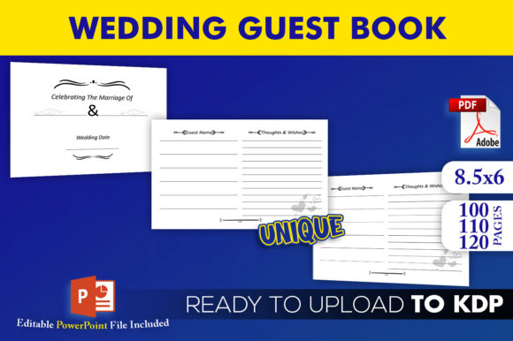 Streamline Your Wedding Guest Book Creation with the KDP Interior Template