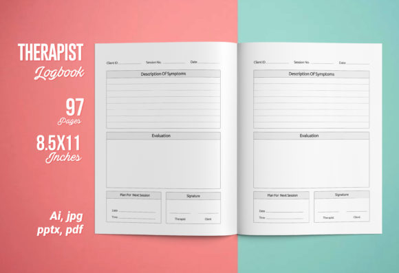 Therapist Logbook: A Comprehensive KDP Interior