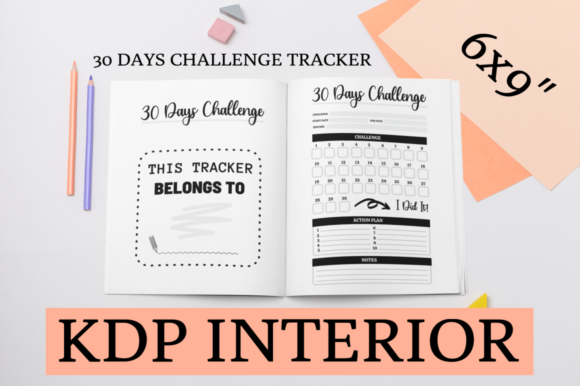 Transform Your Goals into Reality with the 30 Days Challenge Tracker KDP Interior