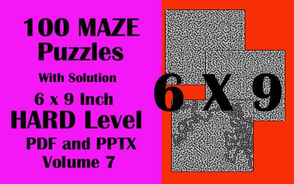 Unlock Your Brain's Potential with 100 Maze Puzzle Hard 6x9 PDF PPTX Vol 7