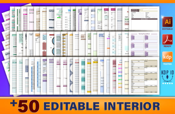 Unlocking Creativity and Efficiency with Editable Interior Templates, KDP Bundle