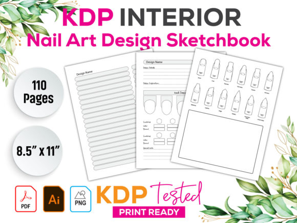 Unlocking Creativity and Strategy with the Nail Art Design Sketchbook KDP Interior